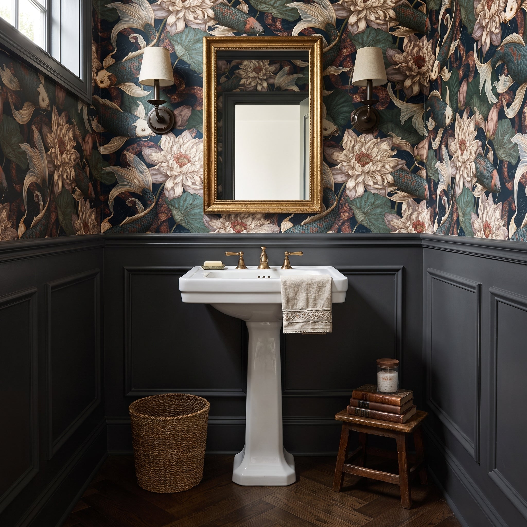 Koi Ribbon Current — styled room 1