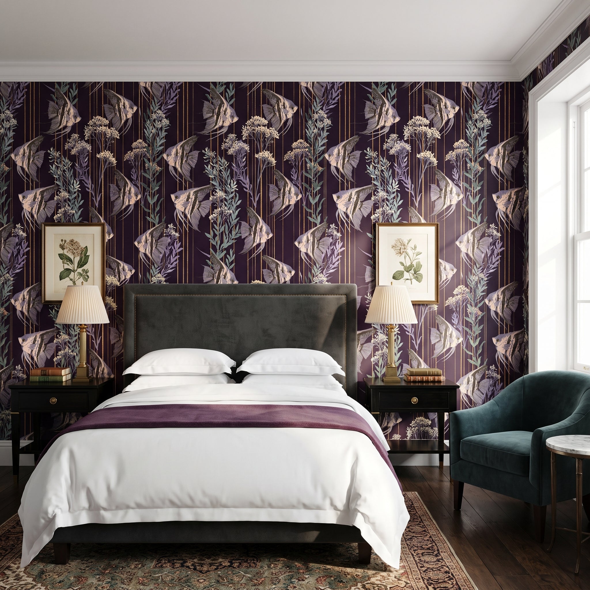 Pinstripe Angelfish — styled room 3