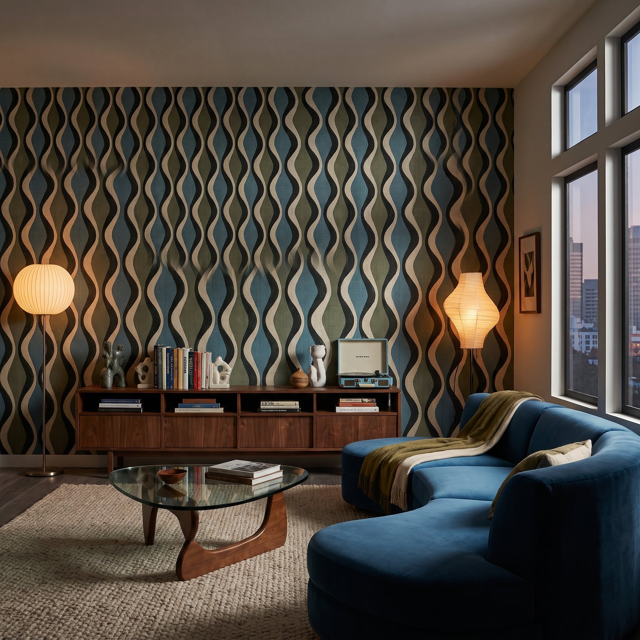 Banded Current — styled room 1
