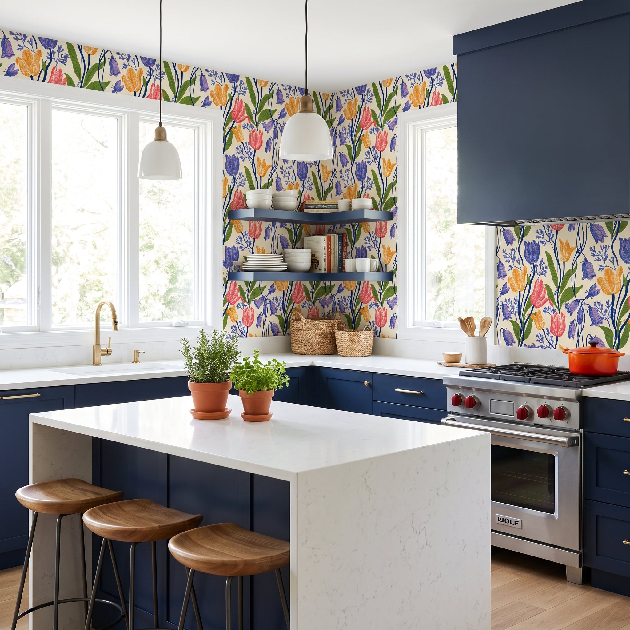 The Printmaker's Tulips — styled room 1