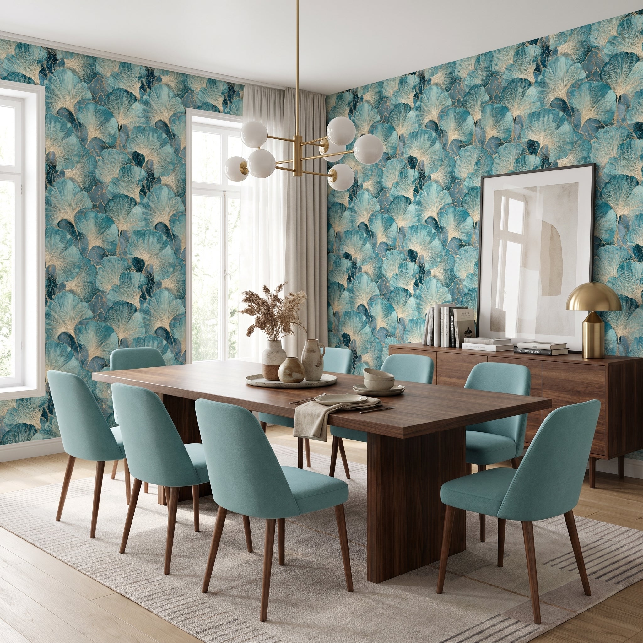 Sweeping Malachite Palms — styled room 3