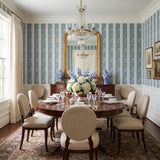 Climbing Rose Pinstripe — styled room 2