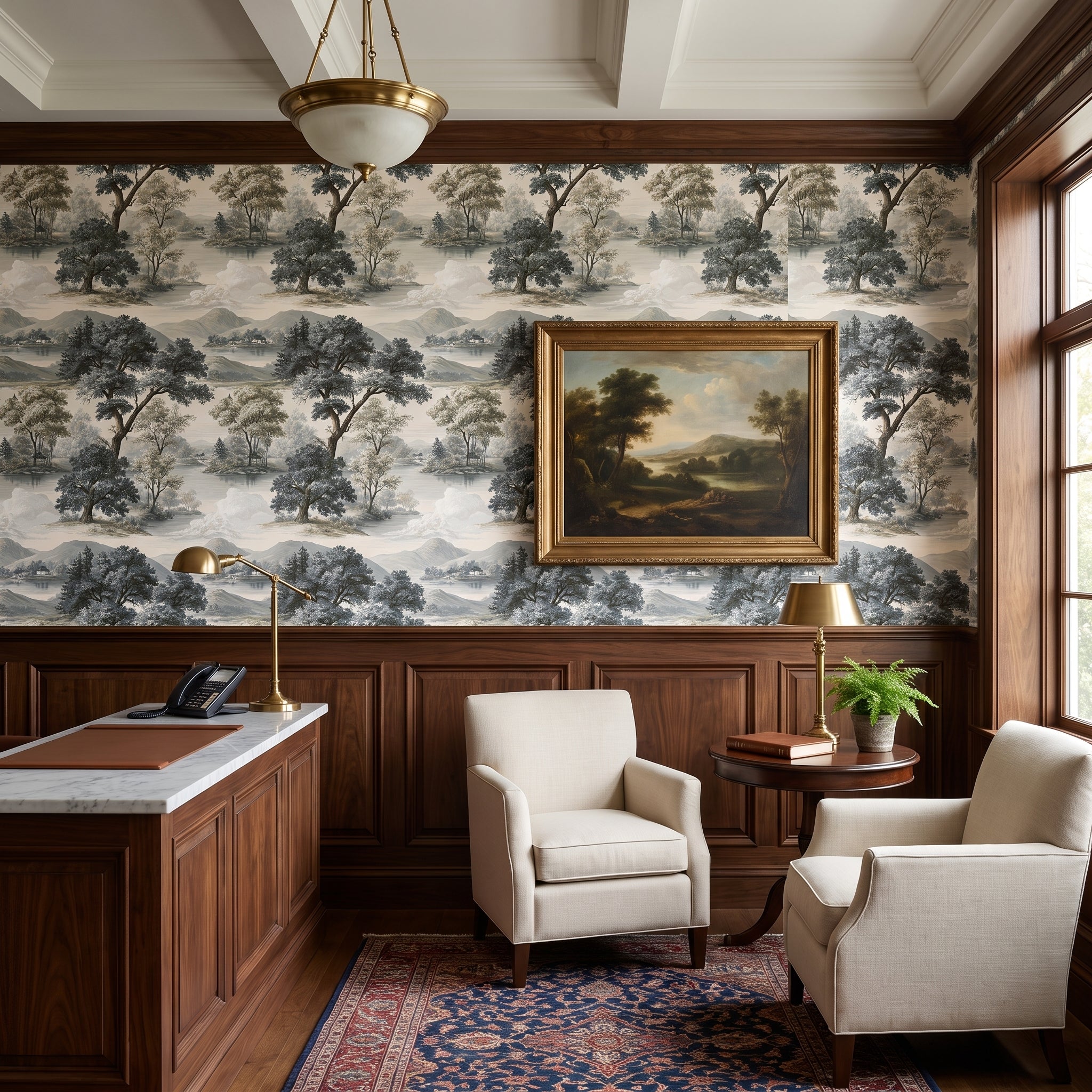 Mist Over Stone River — styled room 1