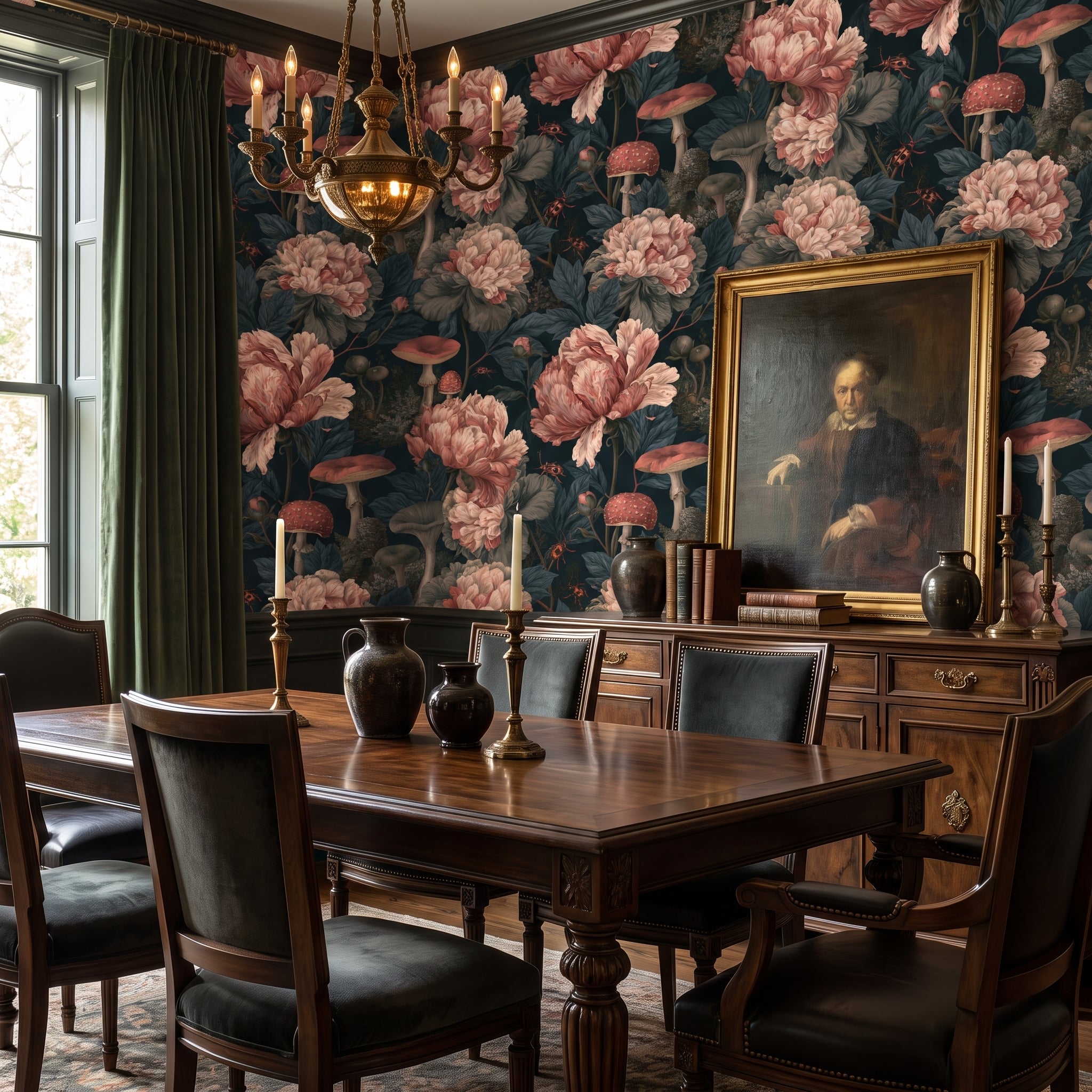 Toadstool Peony Parlor — styled room 3