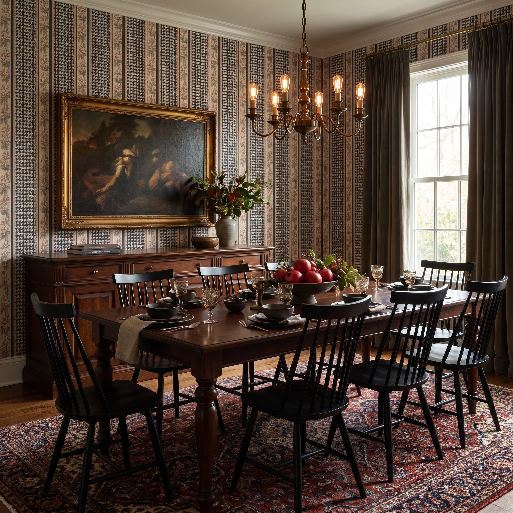 Houndstooth Bower — styled room 1