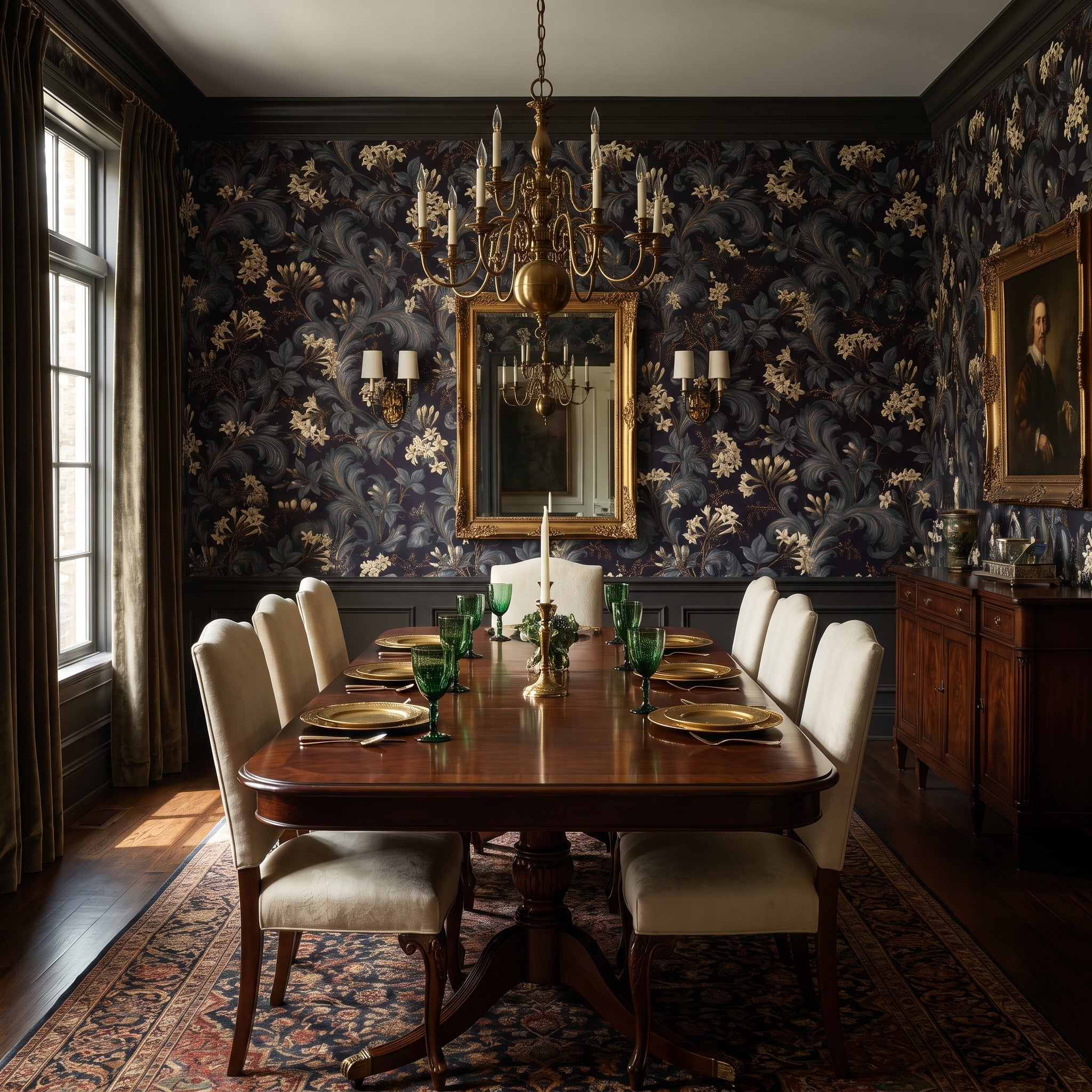 Midnight Agapanthus — styled room 1