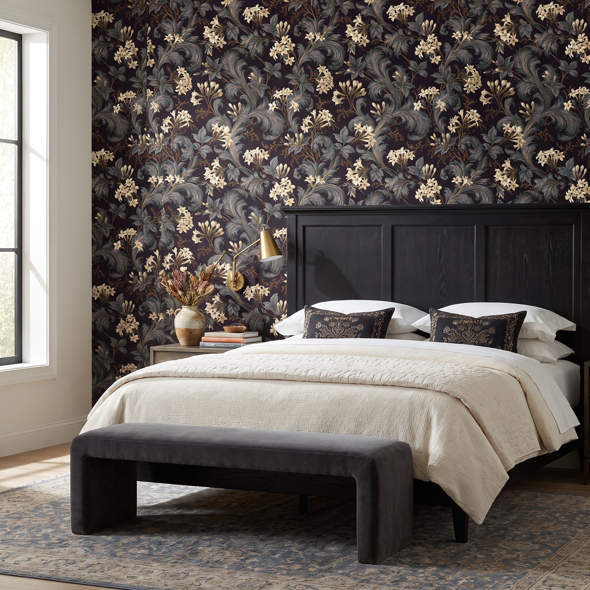 Midnight Agapanthus — styled room 3