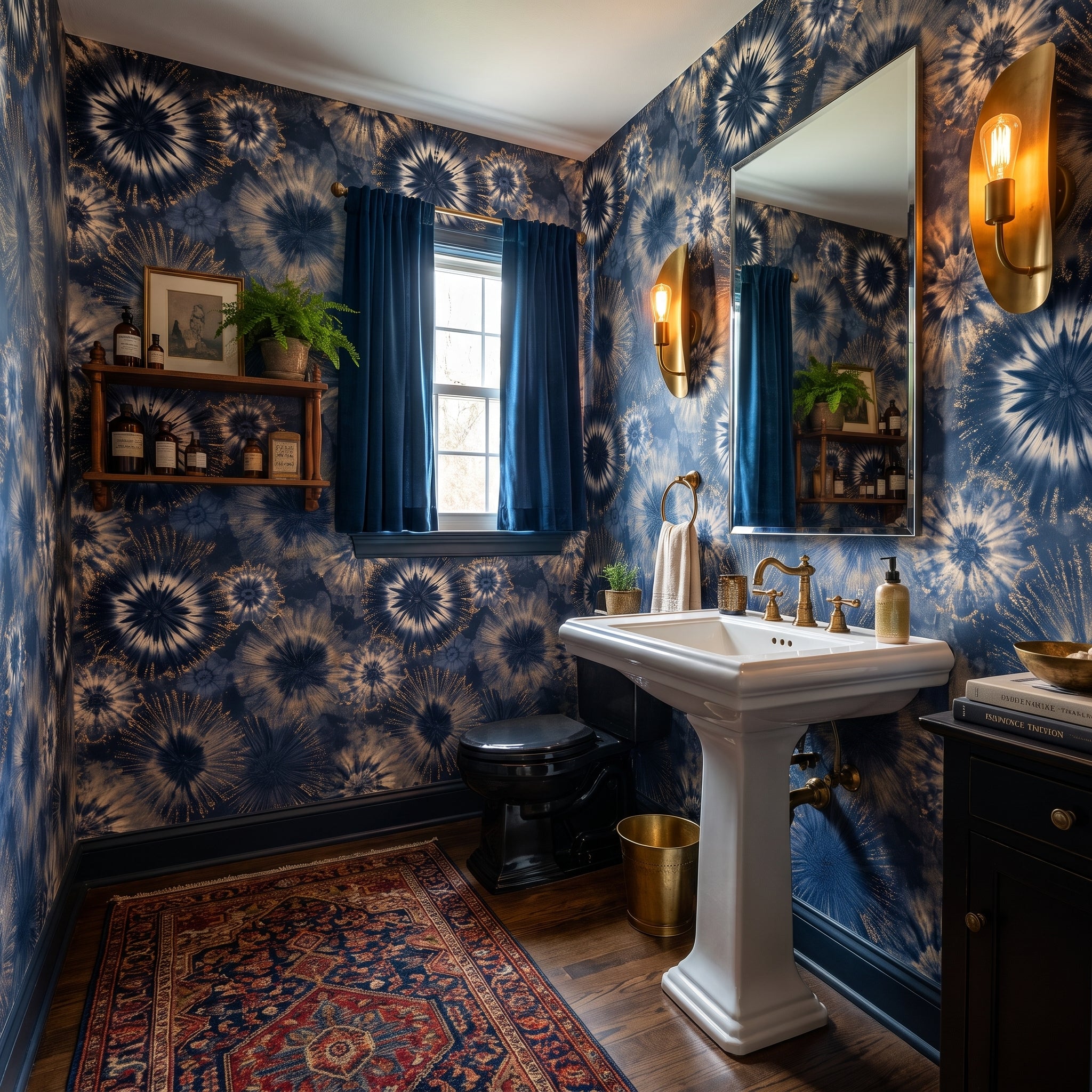 Indigo Sunburst — styled room 1