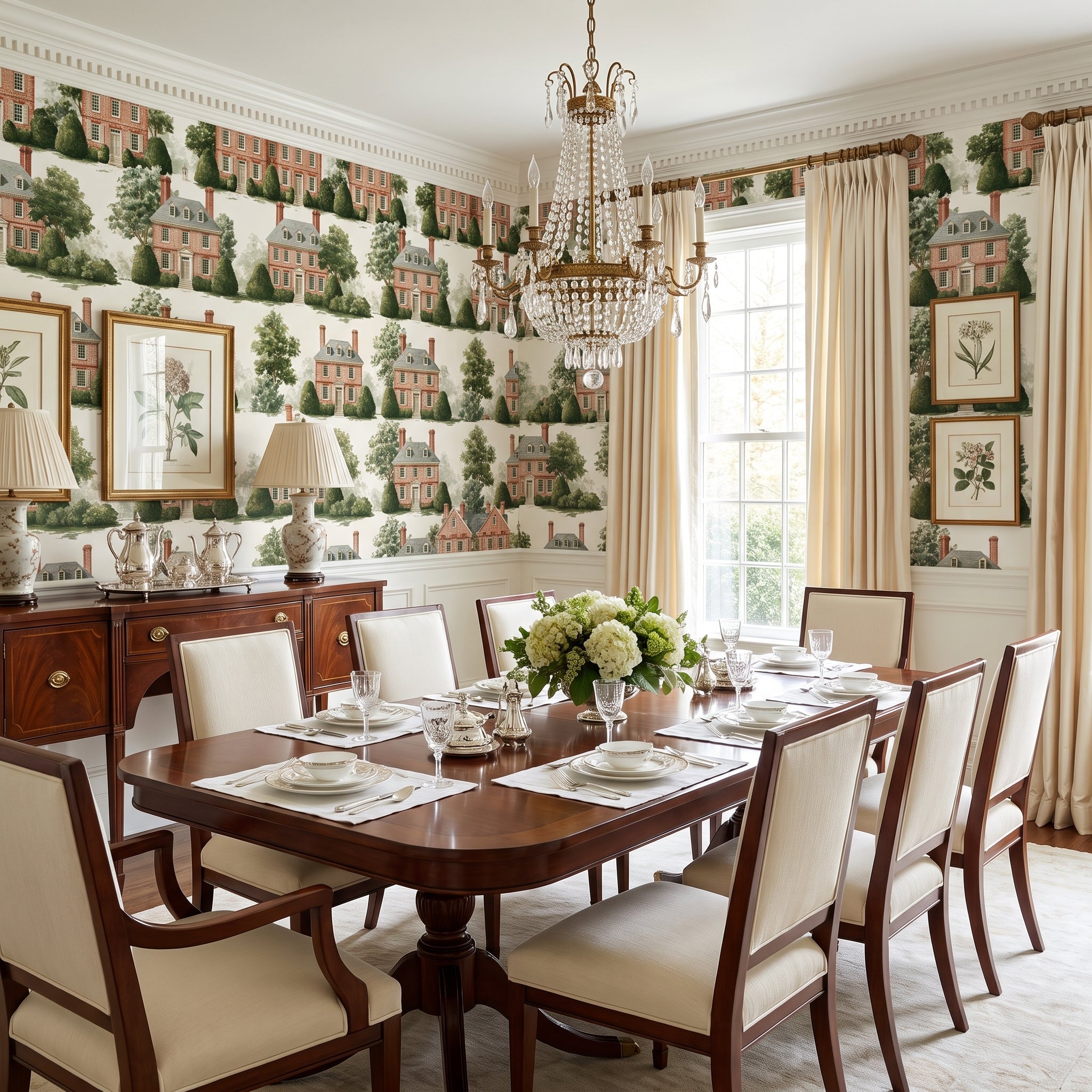 Brick Manor Enclave — styled room 1