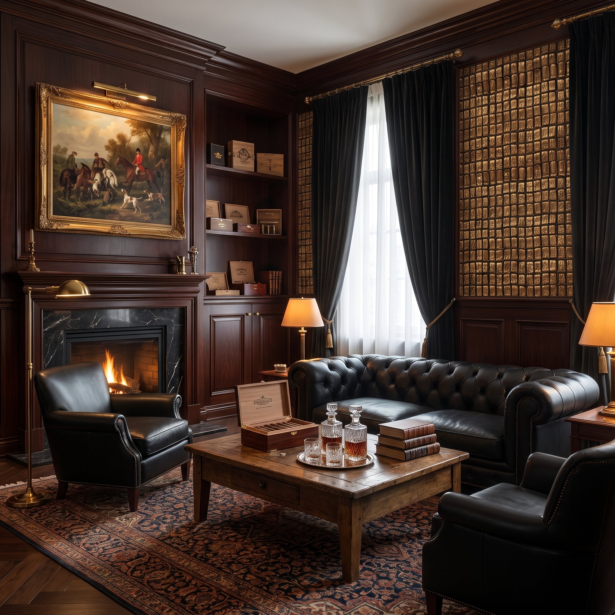 Bronze Block Run — styled room 1