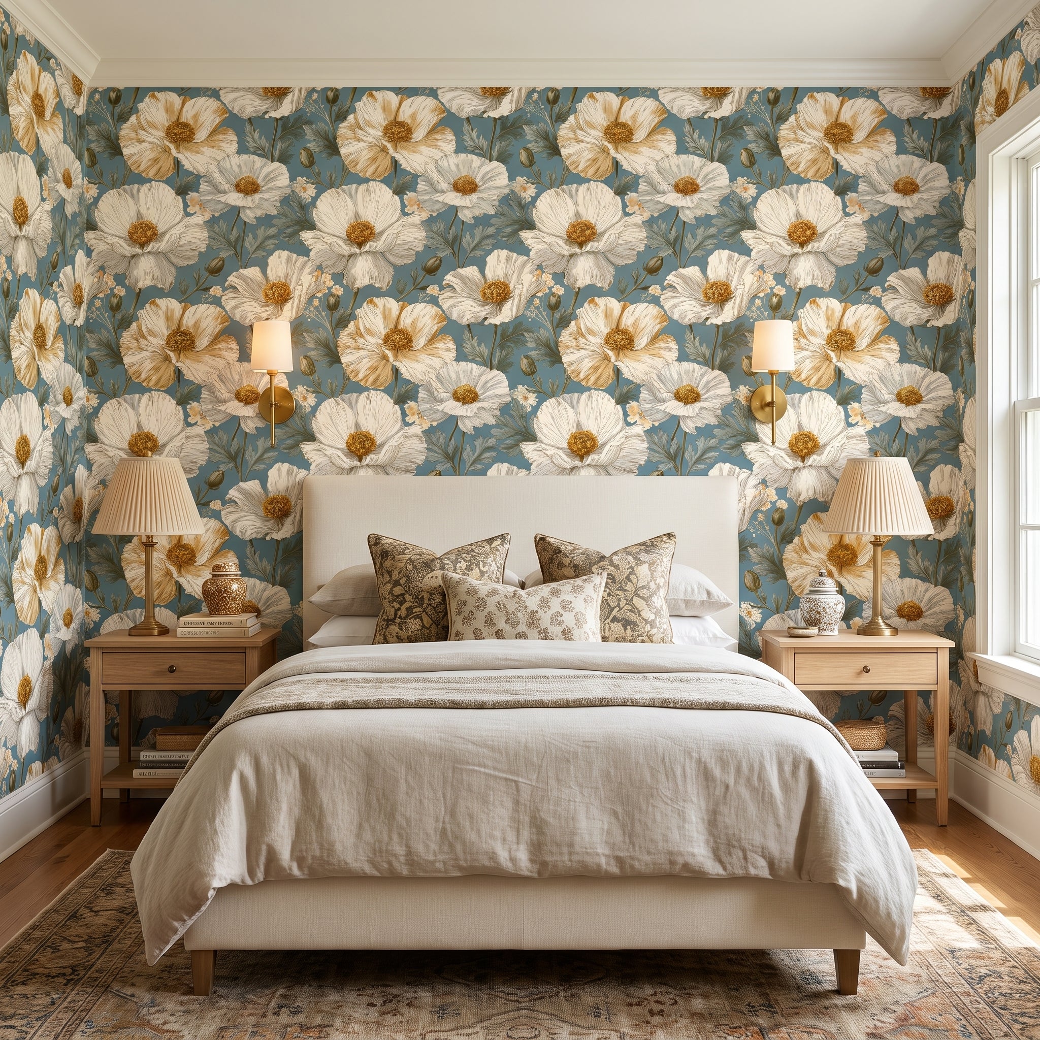 Slate Field Poppies — styled room 1
