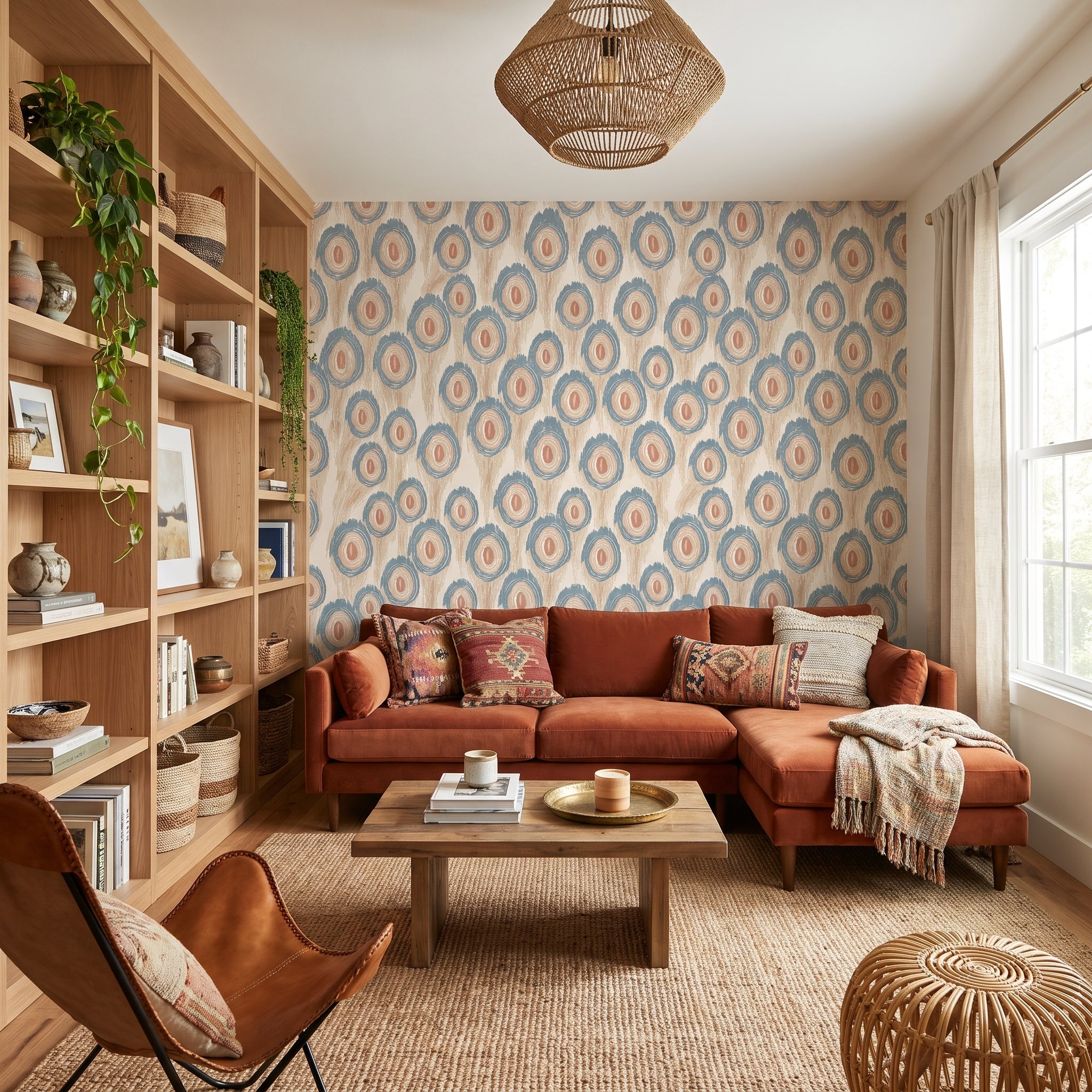 Painted Peacock Rings — styled room 1