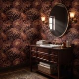 Mauve Chrysanthemum Crown — styled room 1