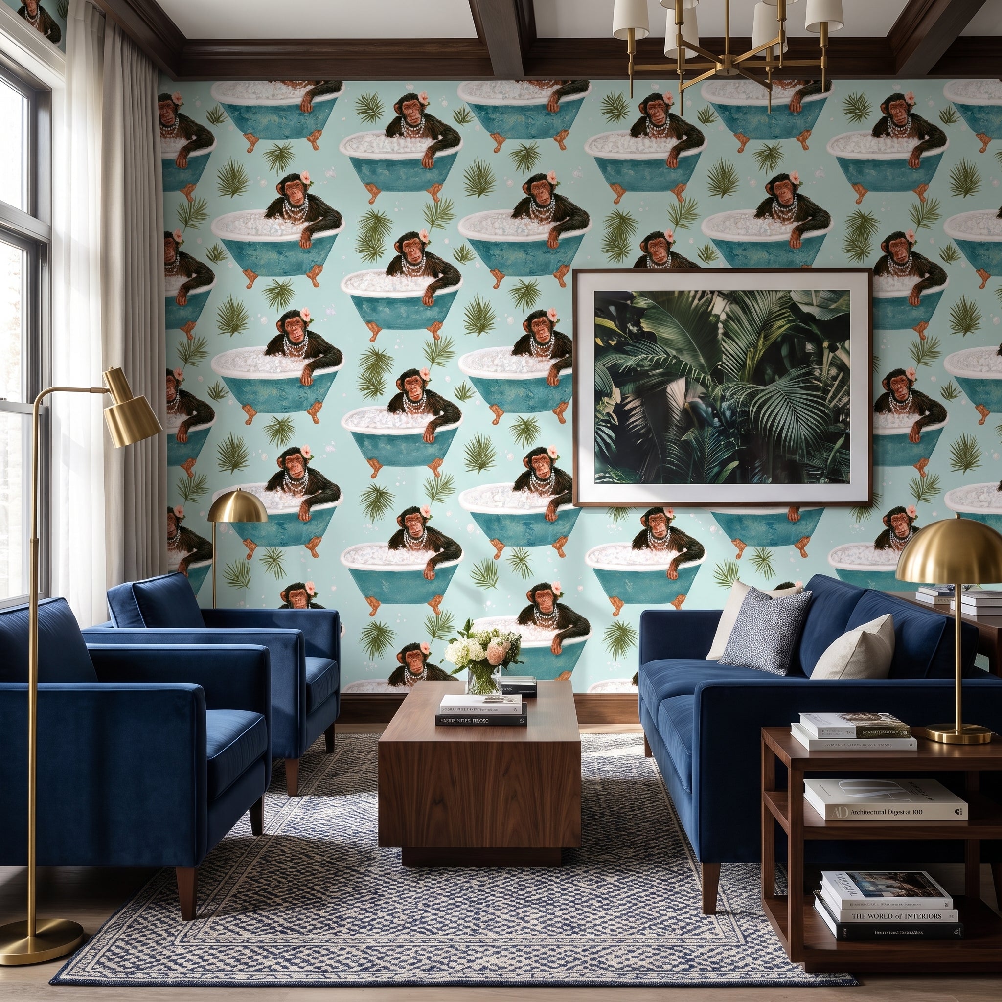 Chimp in the Tub — styled room 2