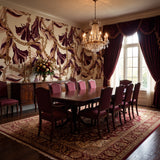 Burgundy Link and Tassel — styled room 1