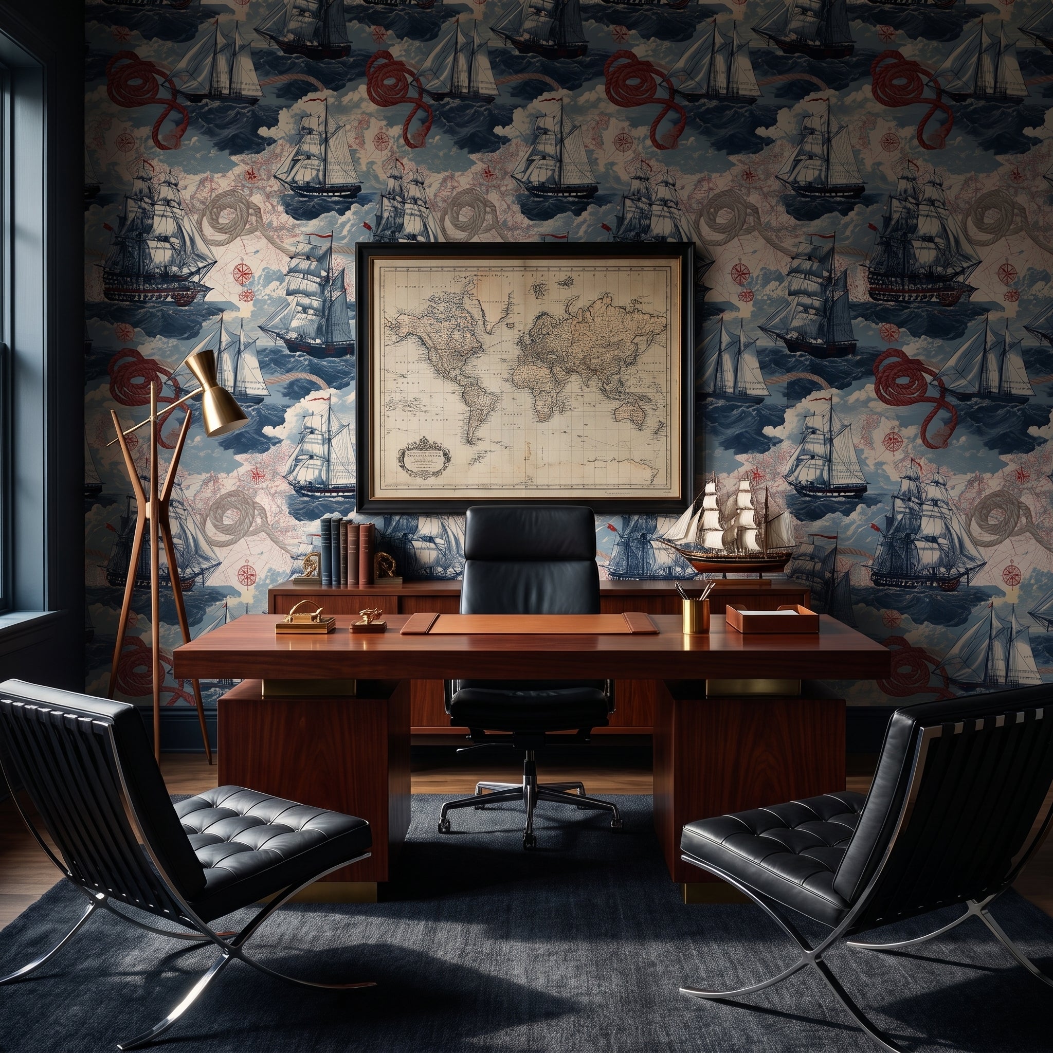 Crimson Coil Fleet — styled room 1