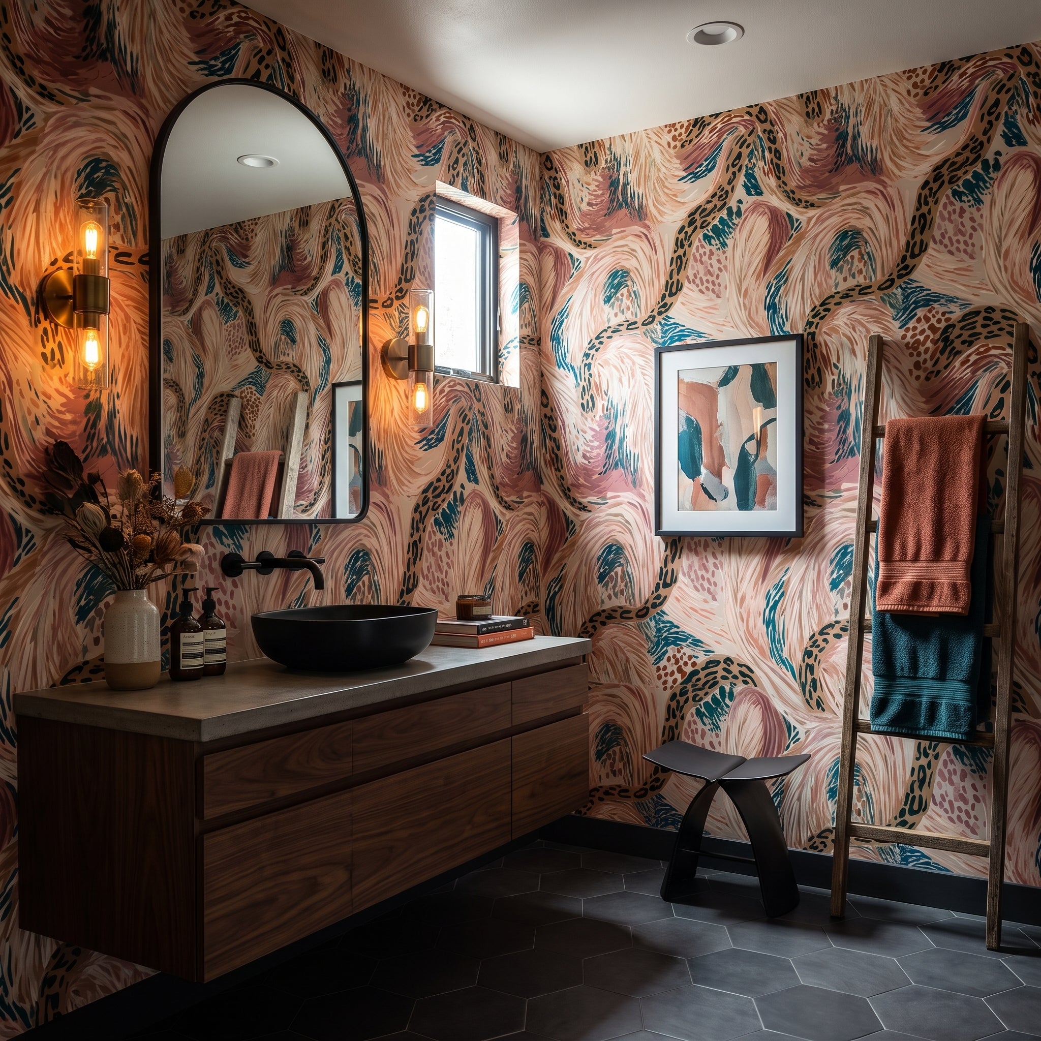 Rosette Meander — styled room 1