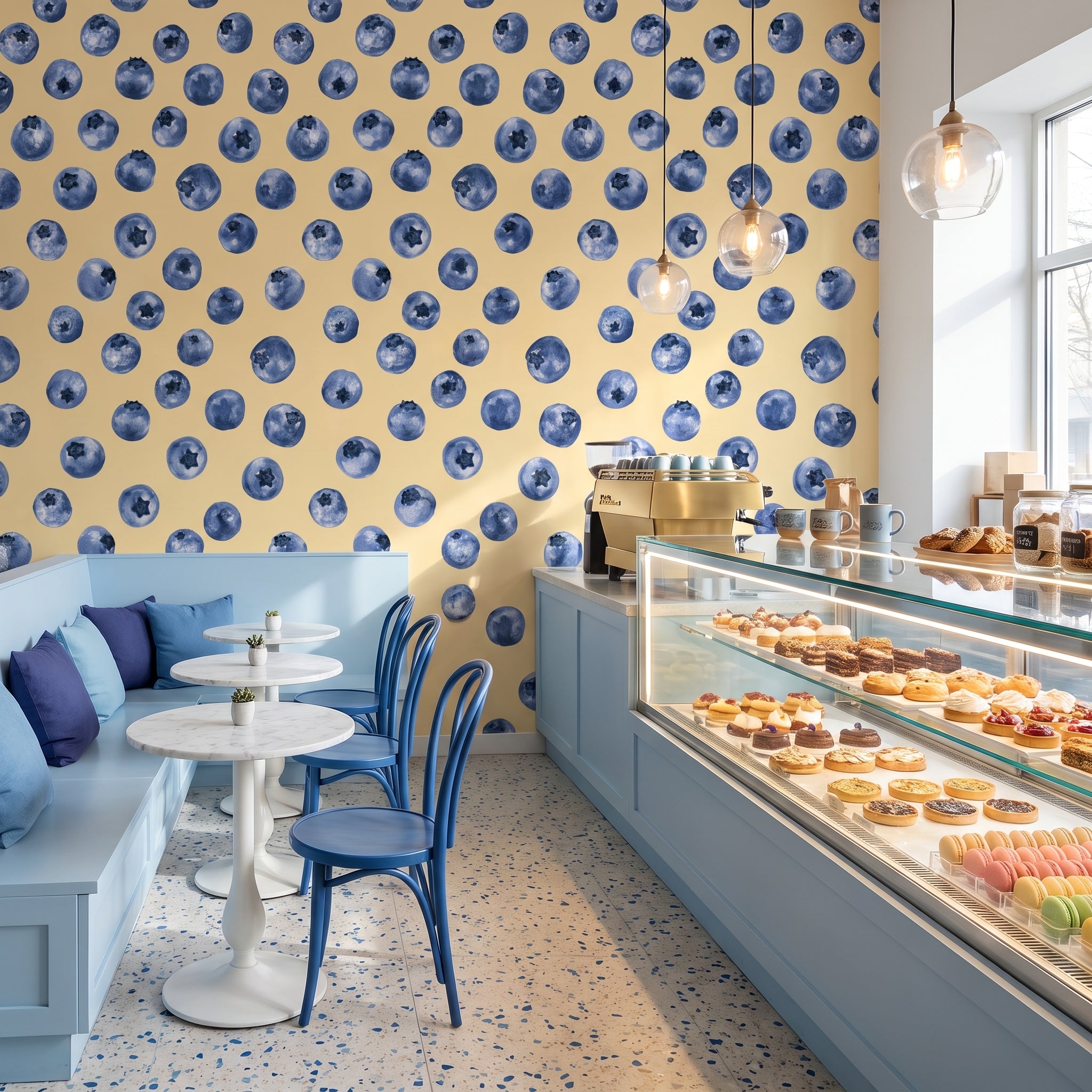 Blueberry Polka — styled room 2