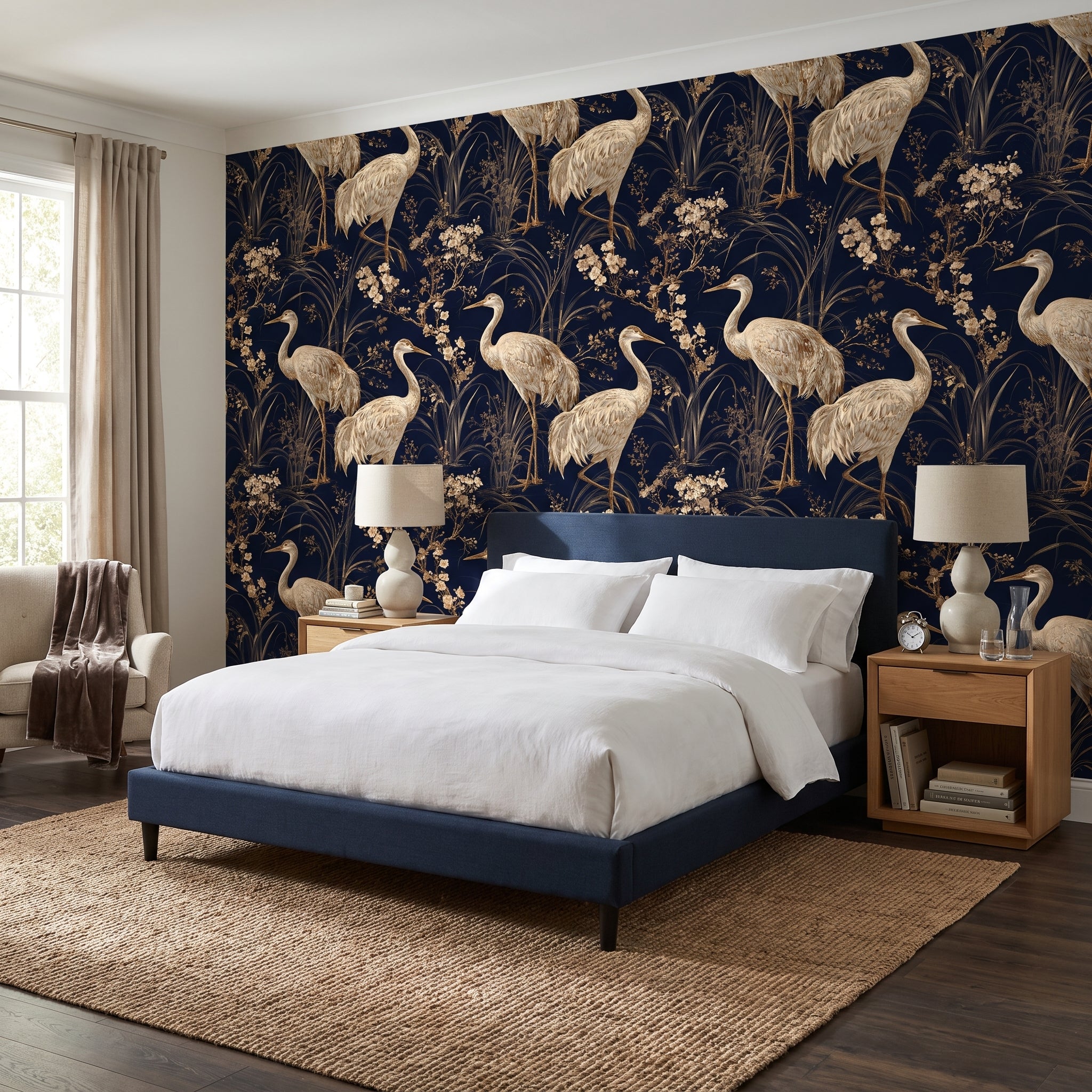 Cranes in the Shallows — styled room 3