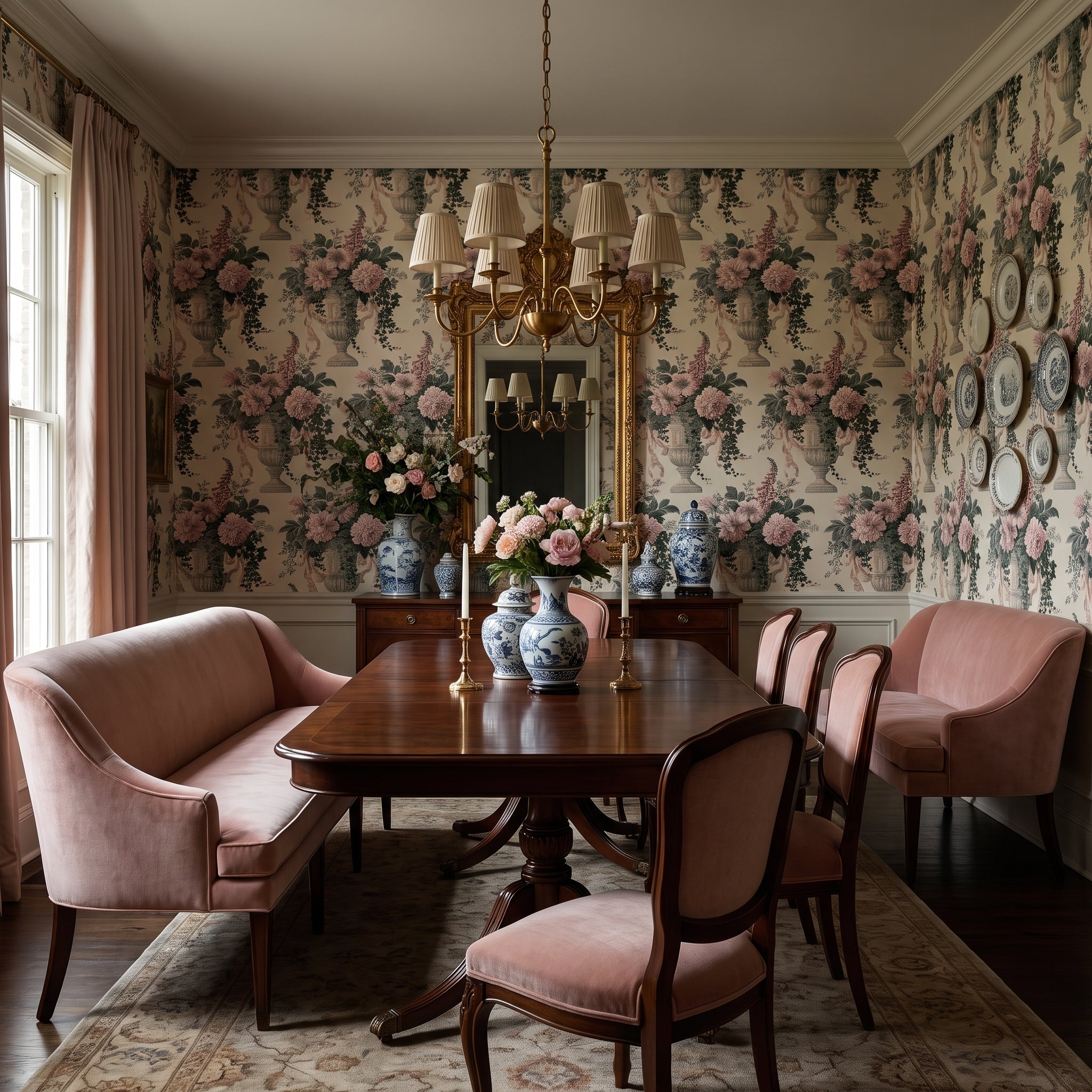 Peony Pedestal — styled room 1