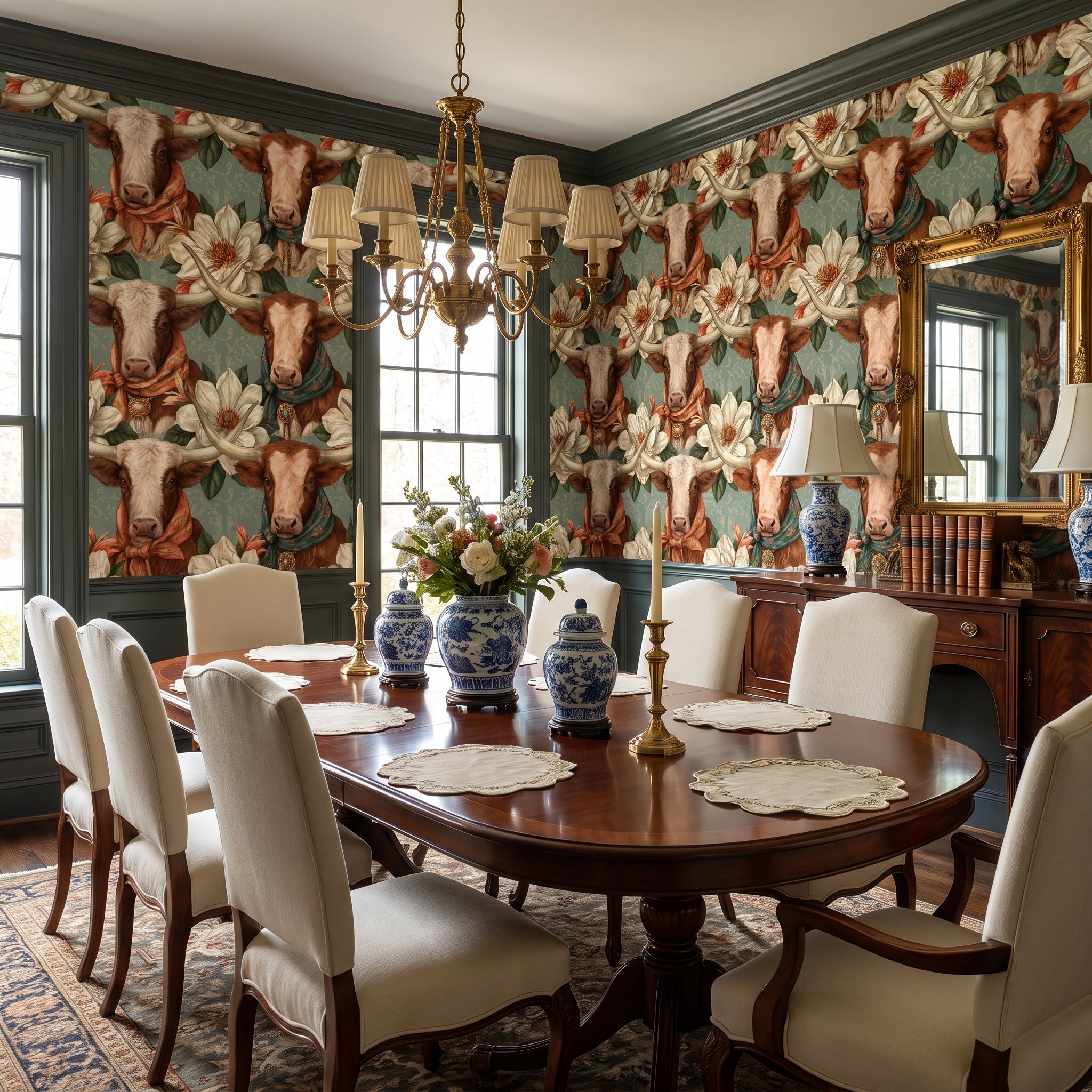 Longhorn Blooms — styled room 2