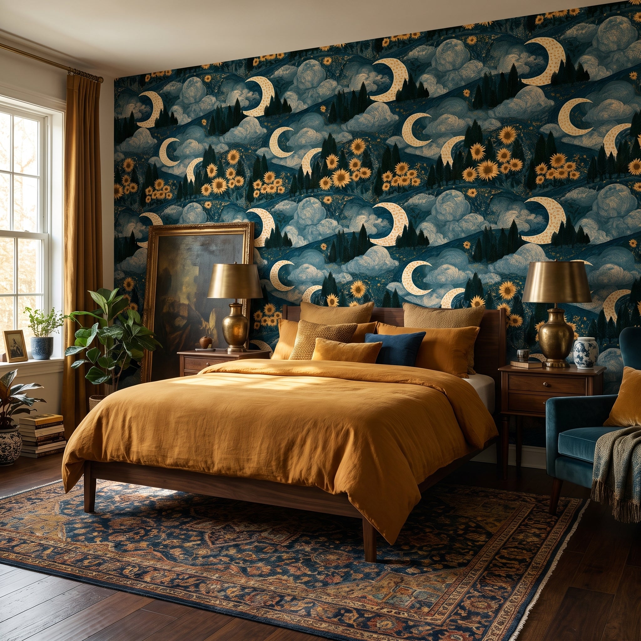 Lunar Sunflower Ridge — styled room 1