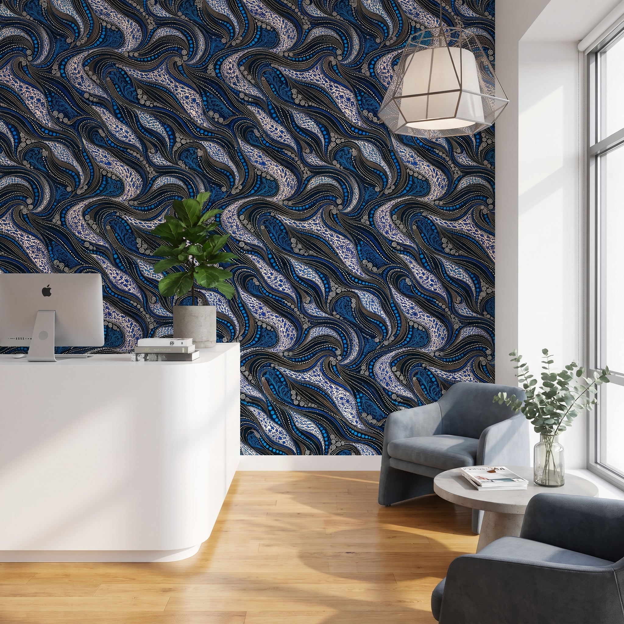 Azure Ogee Current — styled room 2
