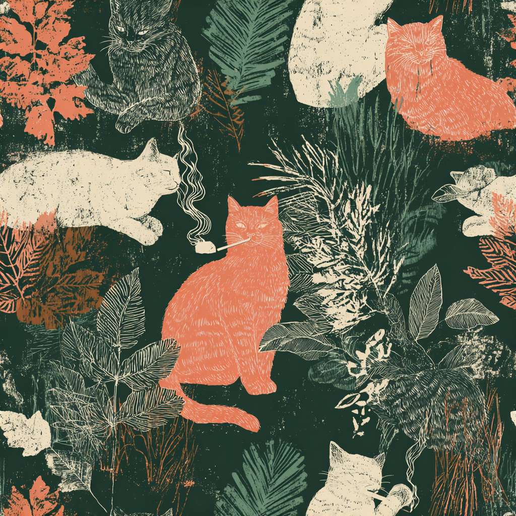 Cats of the Understory Wallpaper