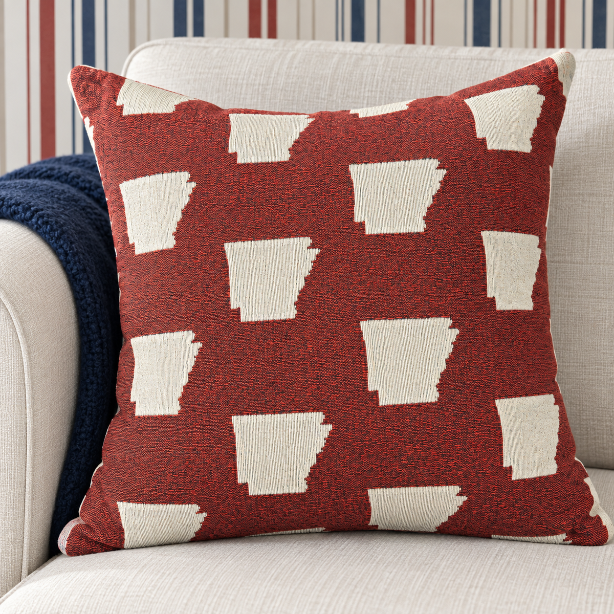 Arkansas, Always Woven Throw Pillow