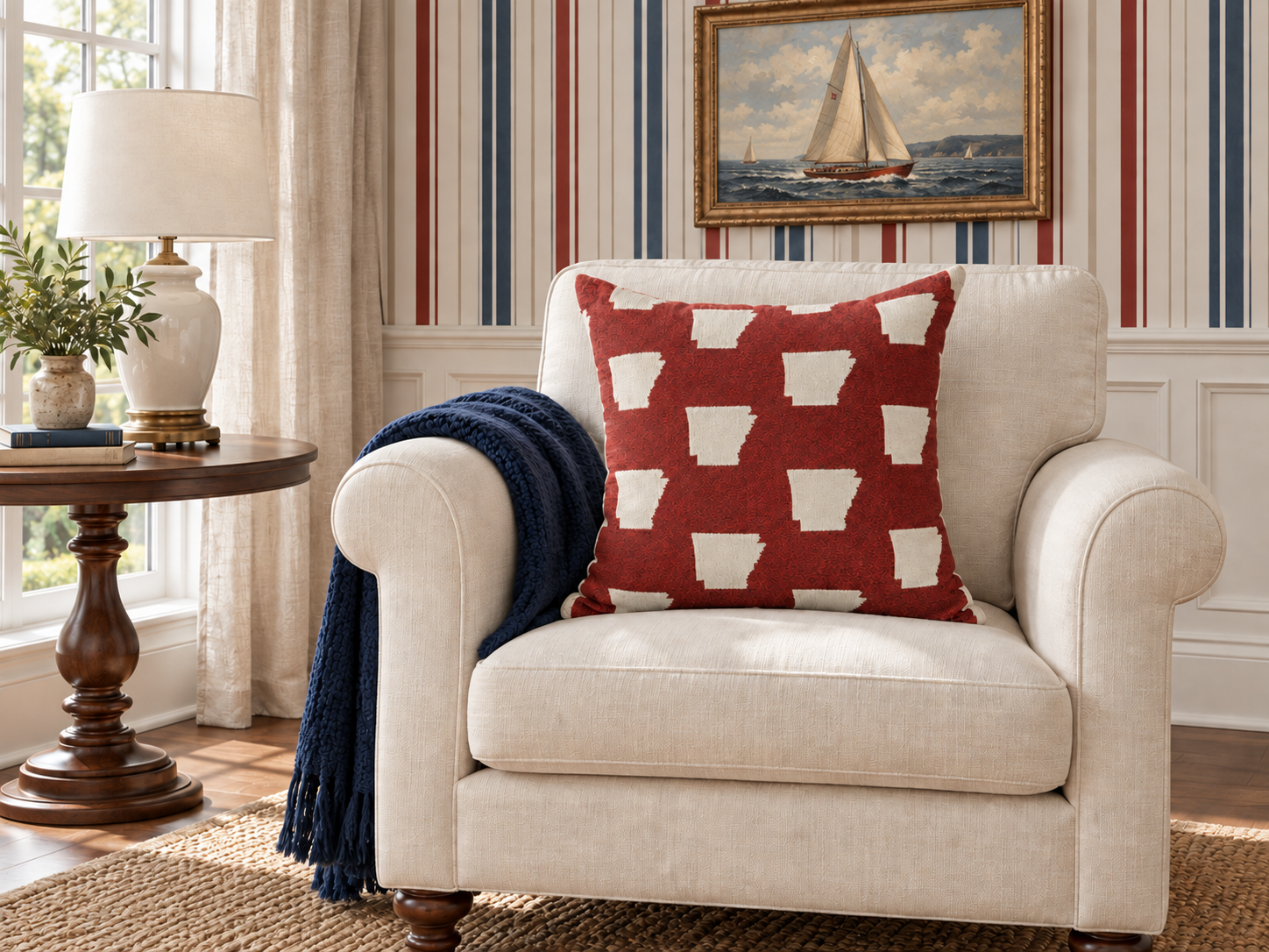 Arkansas, Always Woven Throw Pillow