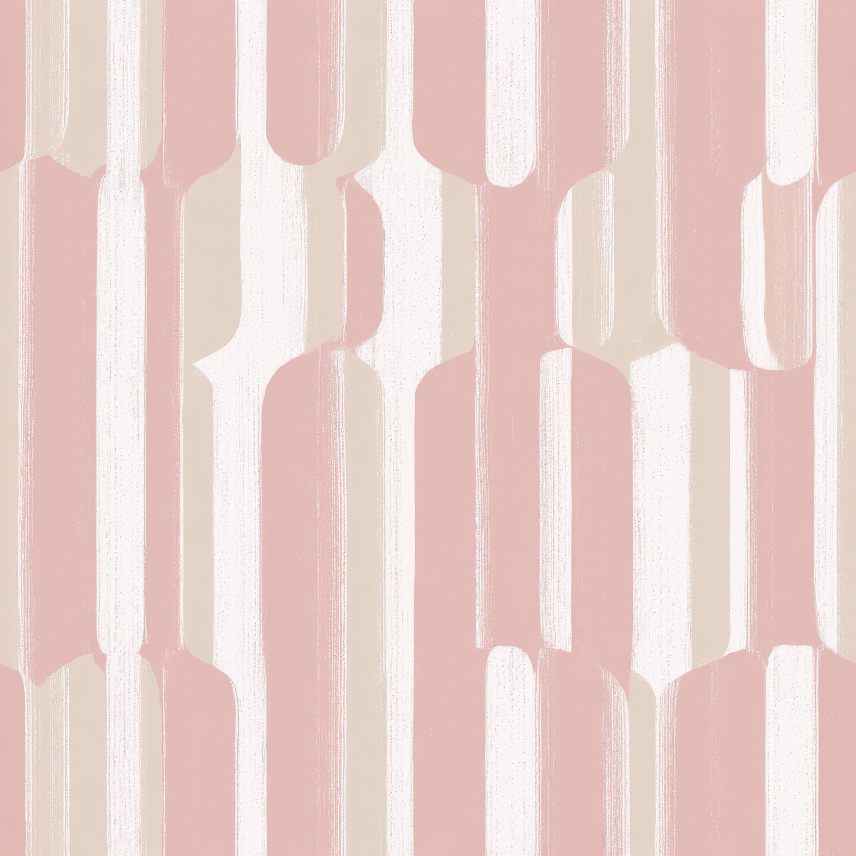 Blush canopy stripe wallpaper with abstract vertical pattern and brushstroke texture.