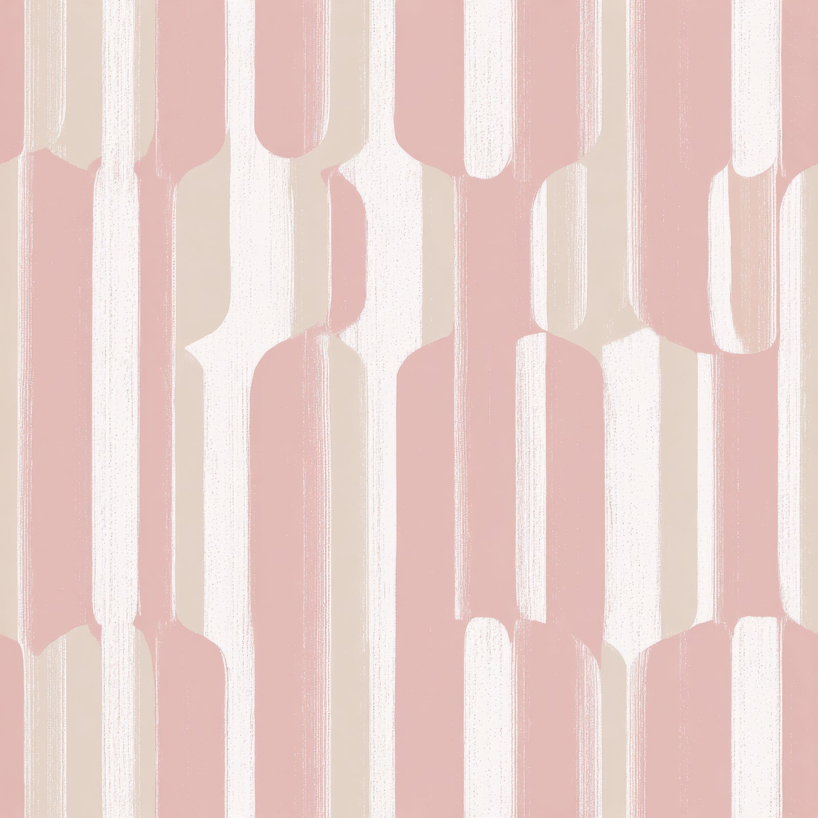 Blush canopy stripe wallpaper with abstract vertical pattern and brushstroke texture.