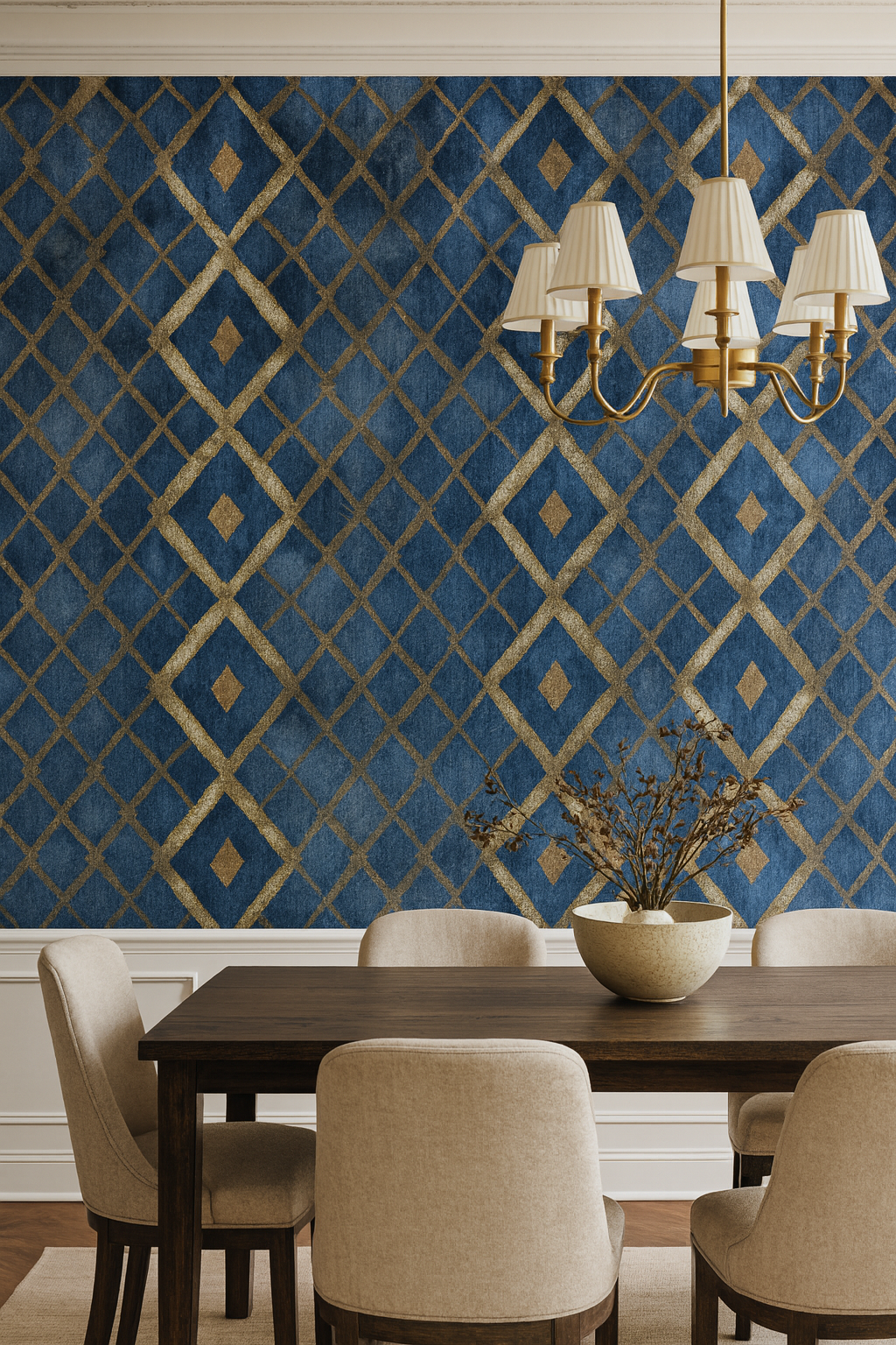 Weathered Trellis Wallpaper