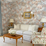 Colorful shatter wallpaper with organic shapes, patterns, and textures, resembling abstract stones.
