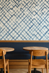 Indigo Maze Wallpaper