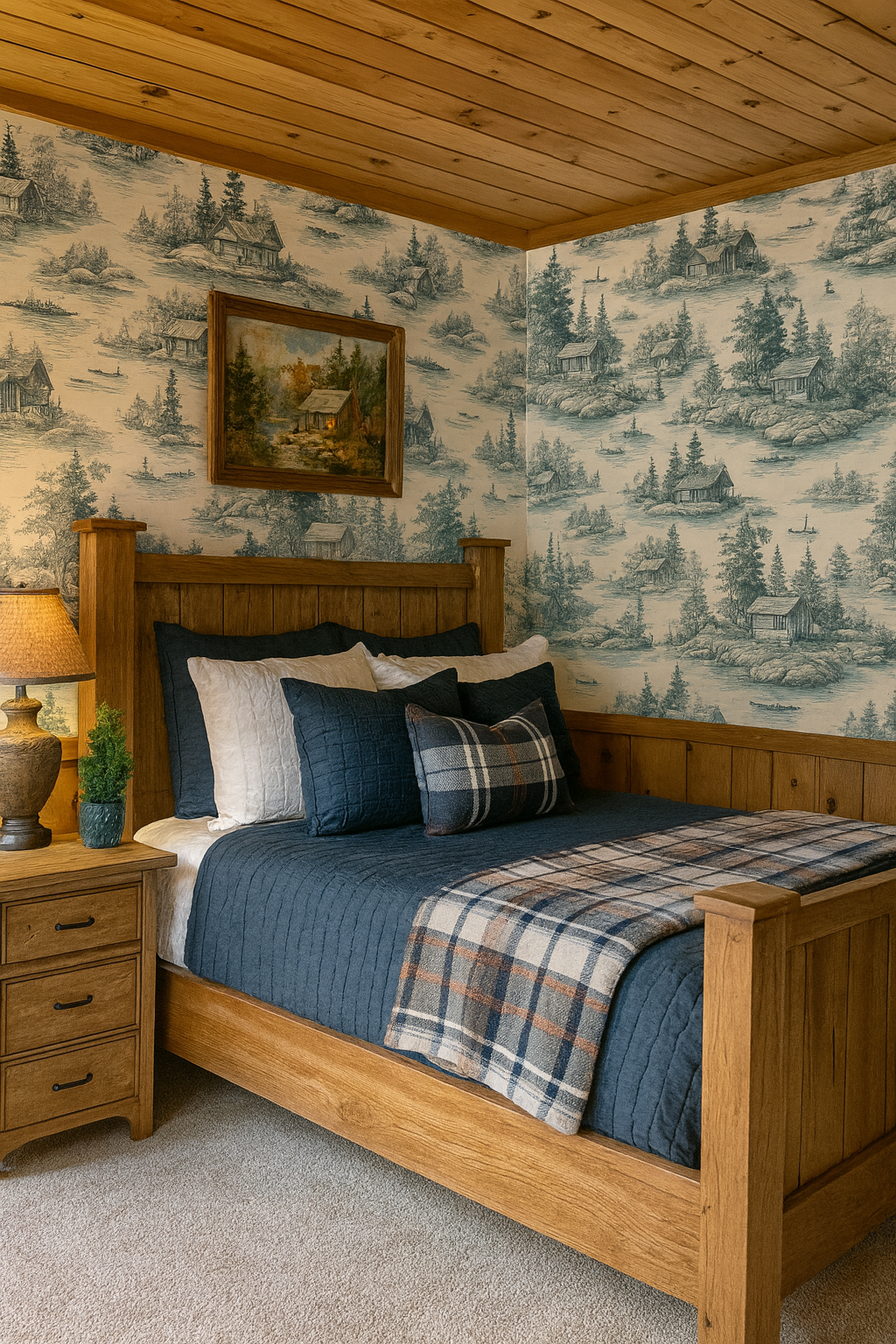 Cabin Sketches Wallpaper – Canvas & Ivy