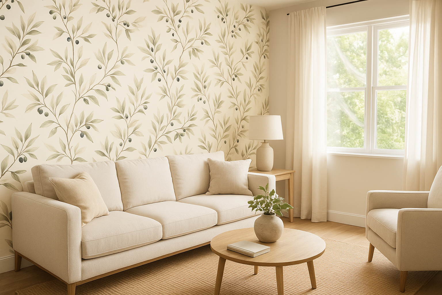 Olive Grove Wallpaper