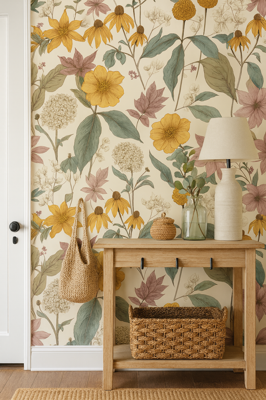 Wildflower Meadow Wallpaper – Canvas & Ivy