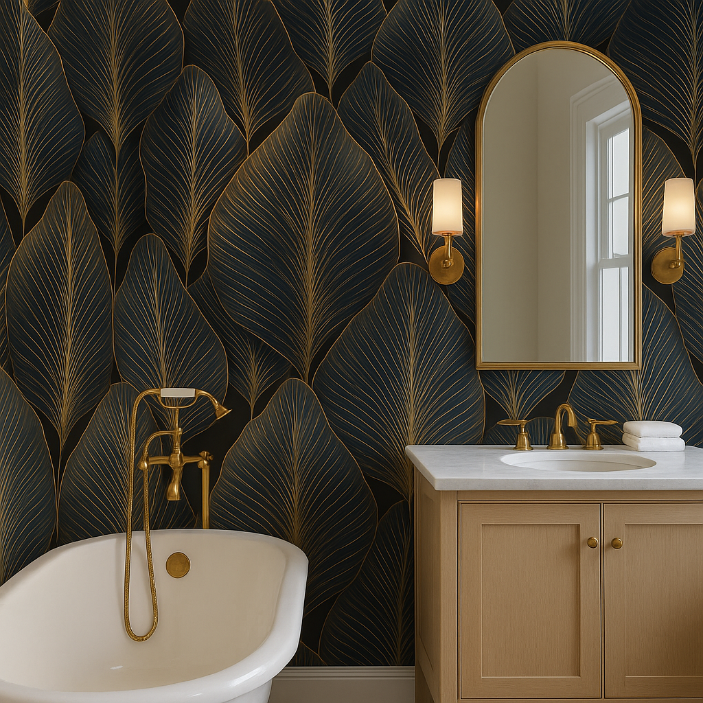 Midnight Frond Wallpaper