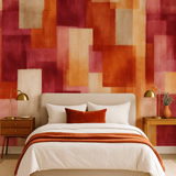 Abstract multicolor Heatmap Wallpaper with geometric pattern of squares and rectangles.