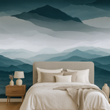Smokestone Range wallpaper with layered mountain design.
