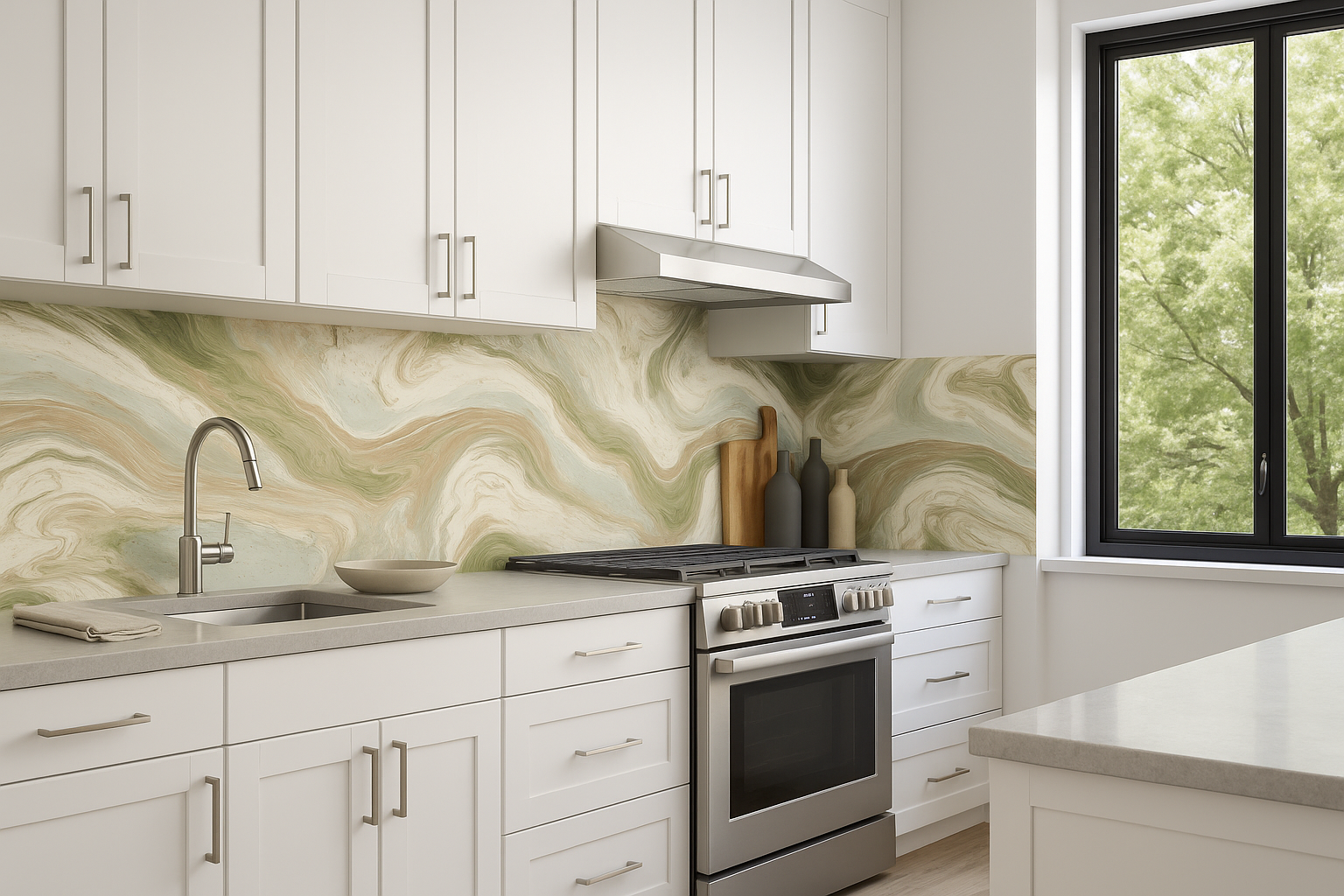Matcha Marble Wallpaper