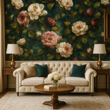 Midnight Peony Bloom Wallpaper