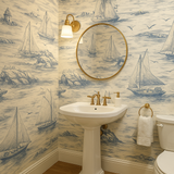 Sailor’s Sketch Toile Wallpaper