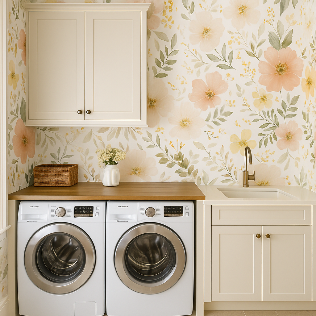 Meadowlight Blooms Wallpaper – Canvas & Ivy