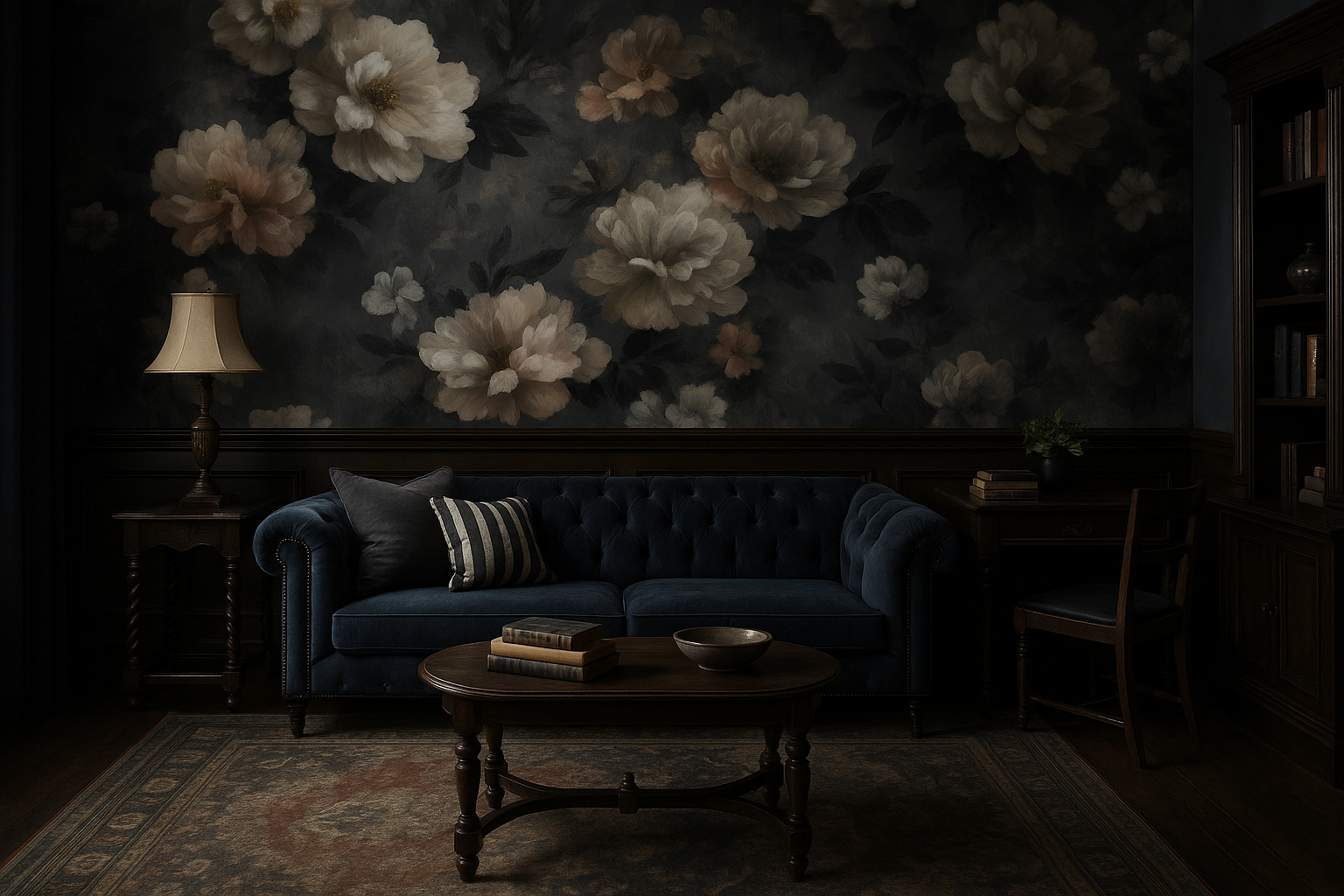Ashen Peony Wallpaper