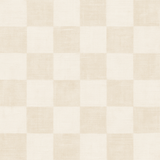 Beige and cream checkered wallpaper with a fabric texture, with driftwood style.