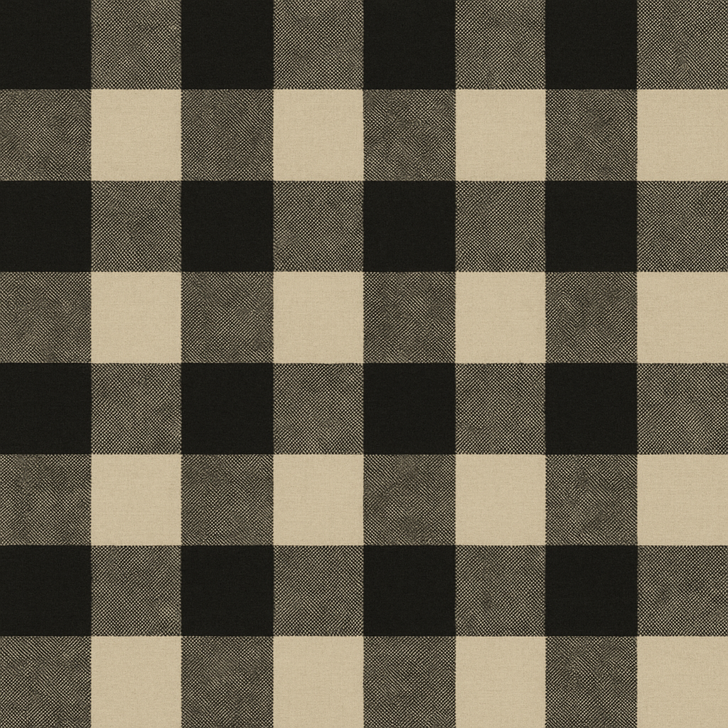 Farmhouse Black Gingham Wallpaper