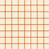 Sunstone grids wallpaper with an orange plaid pattern on off-white background.