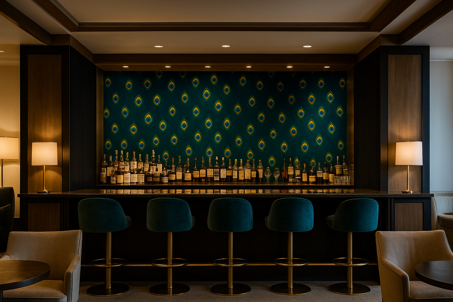 Peacock Parade Wallpaper